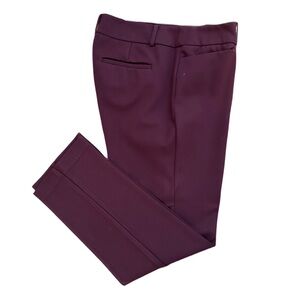 Ann Taylor Factory Burgundy Straight Leg Pants